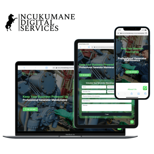 Universal Energy Website Mockup